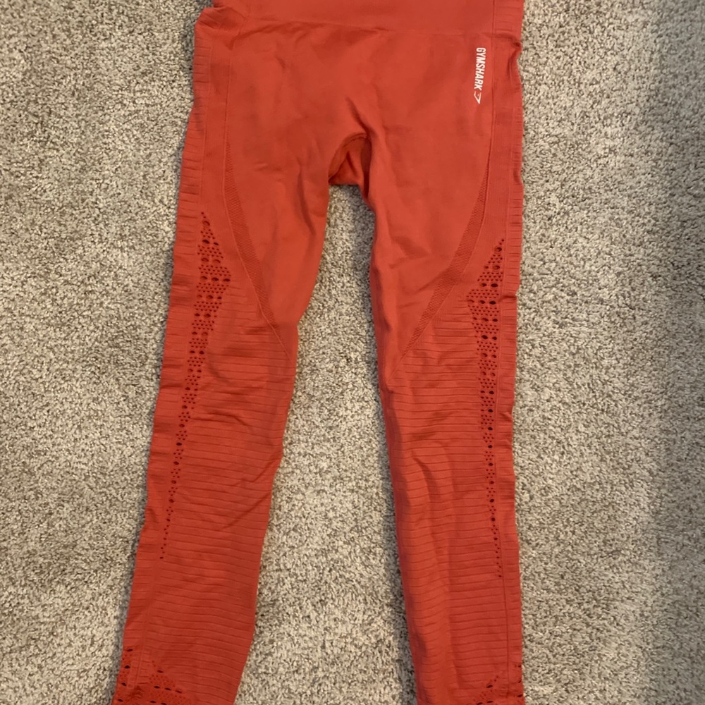 Red gymshark leggings